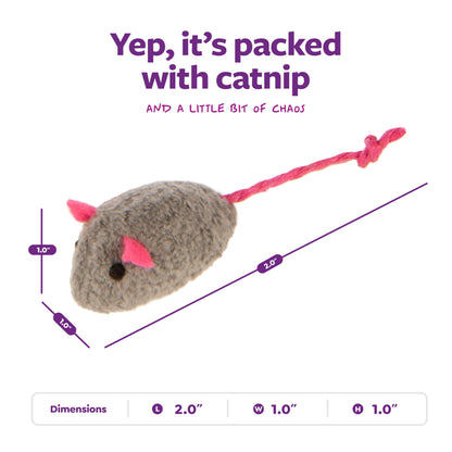 SmartyKat Skitter Critters catnip mice cat toys - plush mouse toys with catnip