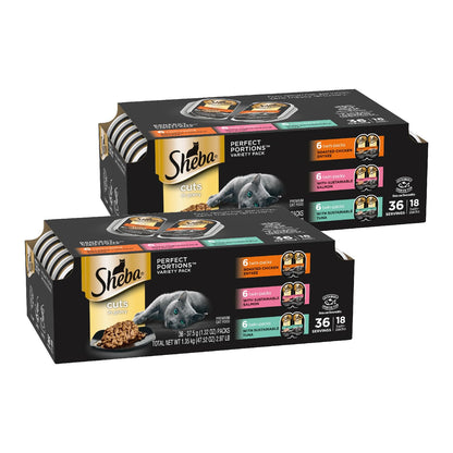 Sheba Perfect Portions Cuts in Gravy Wet Cat Food Multipack, 24 Trays