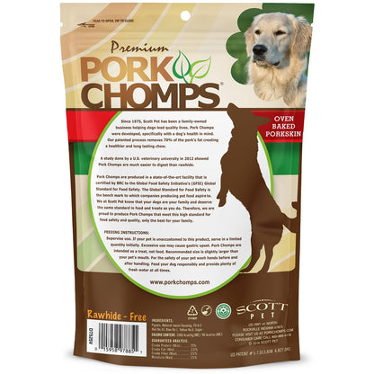 Pork Chomps Pork Skin Twists – top view