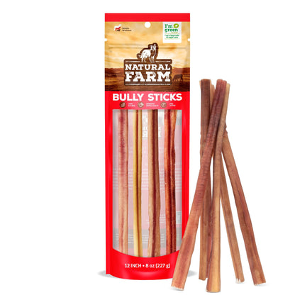 Odor-Free Bully Sticks 6 Inch – controls close-up