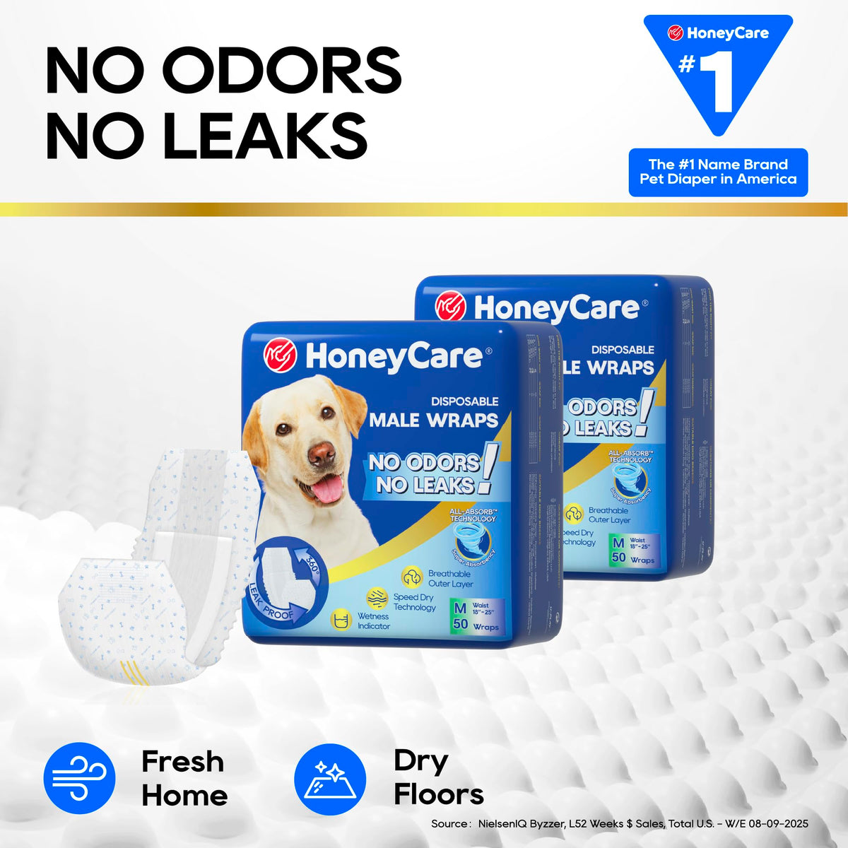 Male Dog Wraps Disposable – lifestyle close view