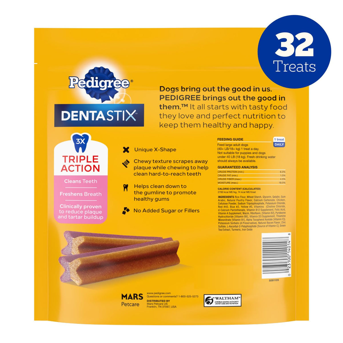 Pedigree Dentastix Large Breed Dental Dog Treats – Variety Pack, 51 Count