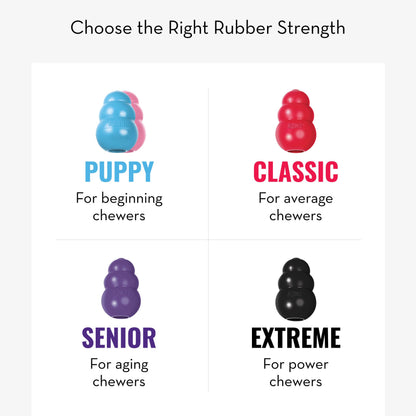 KONG Classic Large Stuffable Natural Rubber Dog Chew Toy