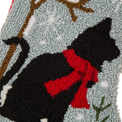 Glitzhome LED Christmas Stockings – 21" Embroidered Linen Stockings, 2-Pack