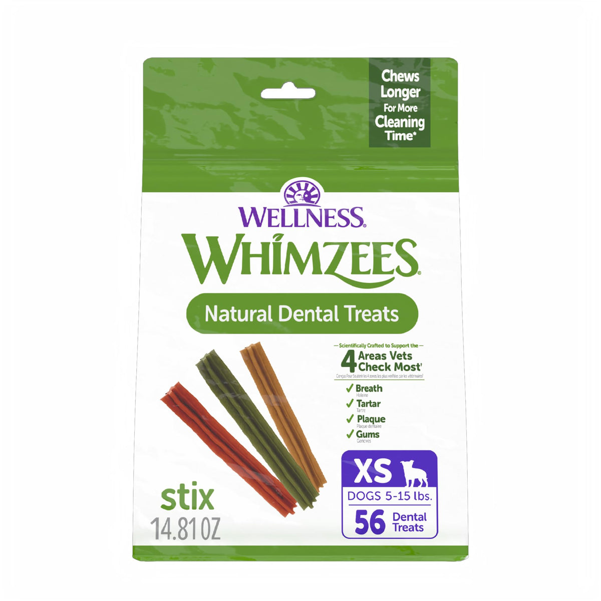 WHIMZEES Holiday Dog Dental Treats – Medium, 6 Count