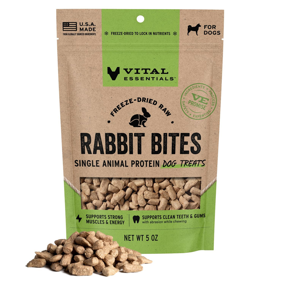 Vital Essentials Freeze-Dried Beef Tripe Nibs Dog Treats, 14 oz