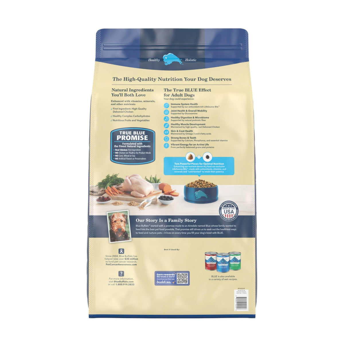 Blue Buffalo Life Protection Adult Dry Dog Food – Chicken & Brown Rice, 5 lb
