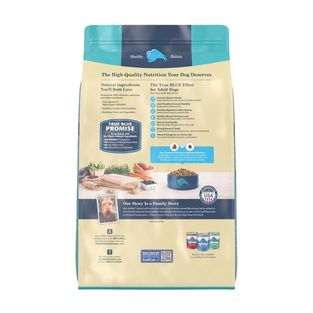 Blue Buffalo Life Protection Adult Dry Dog Food – Chicken & Brown Rice, 5 lb