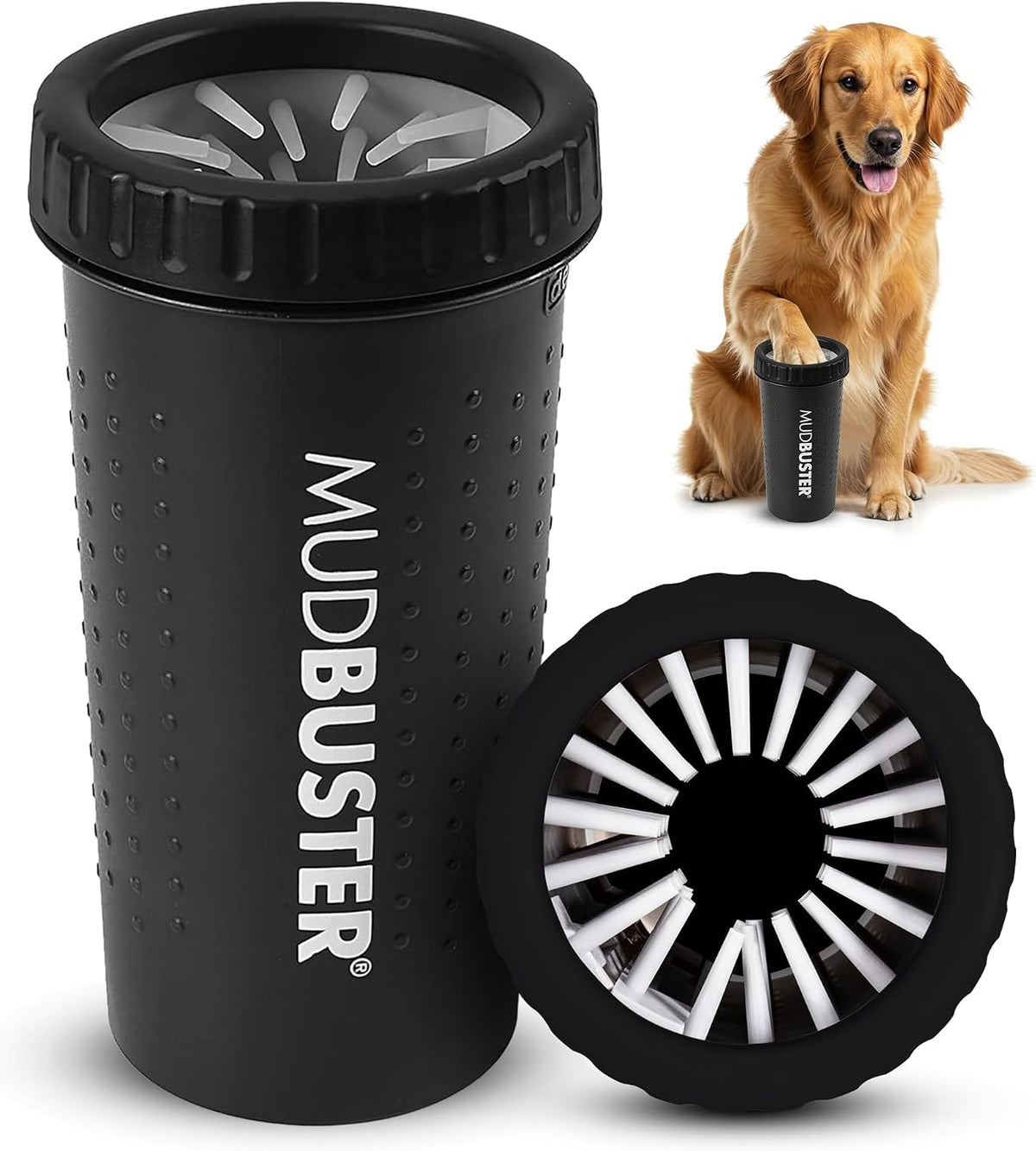 Dexas MudBuster small dog paw cleaner green