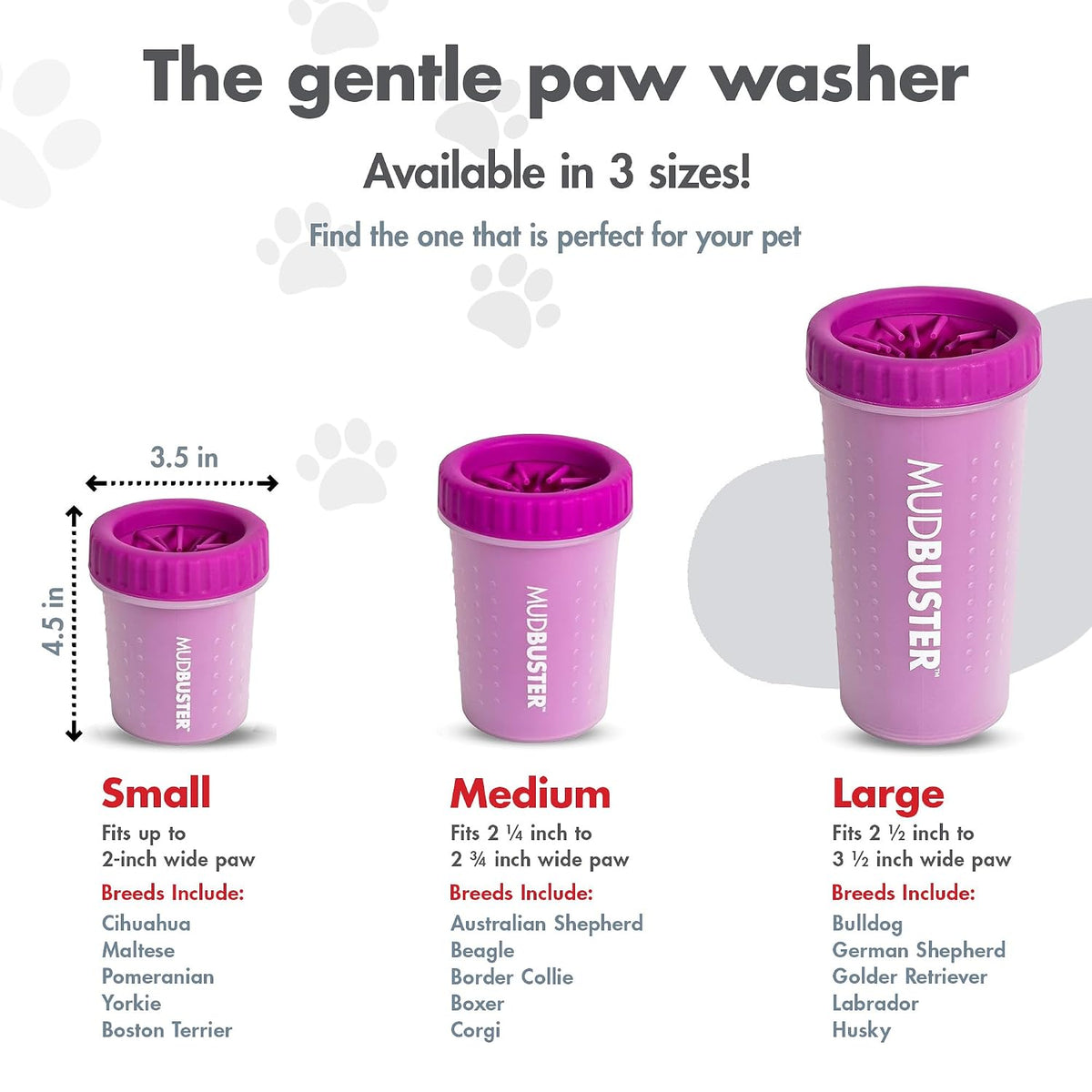 Dexas MudBuster paw washer for muddy paws