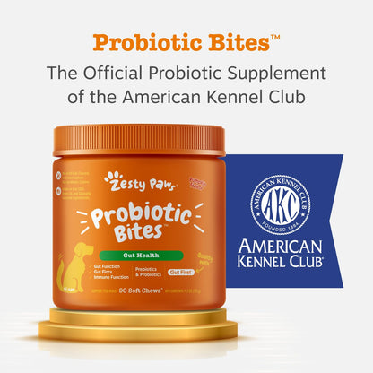 Zesty Paws Pumpkin Probiotic Soft Chews for Dogs, 90 Count