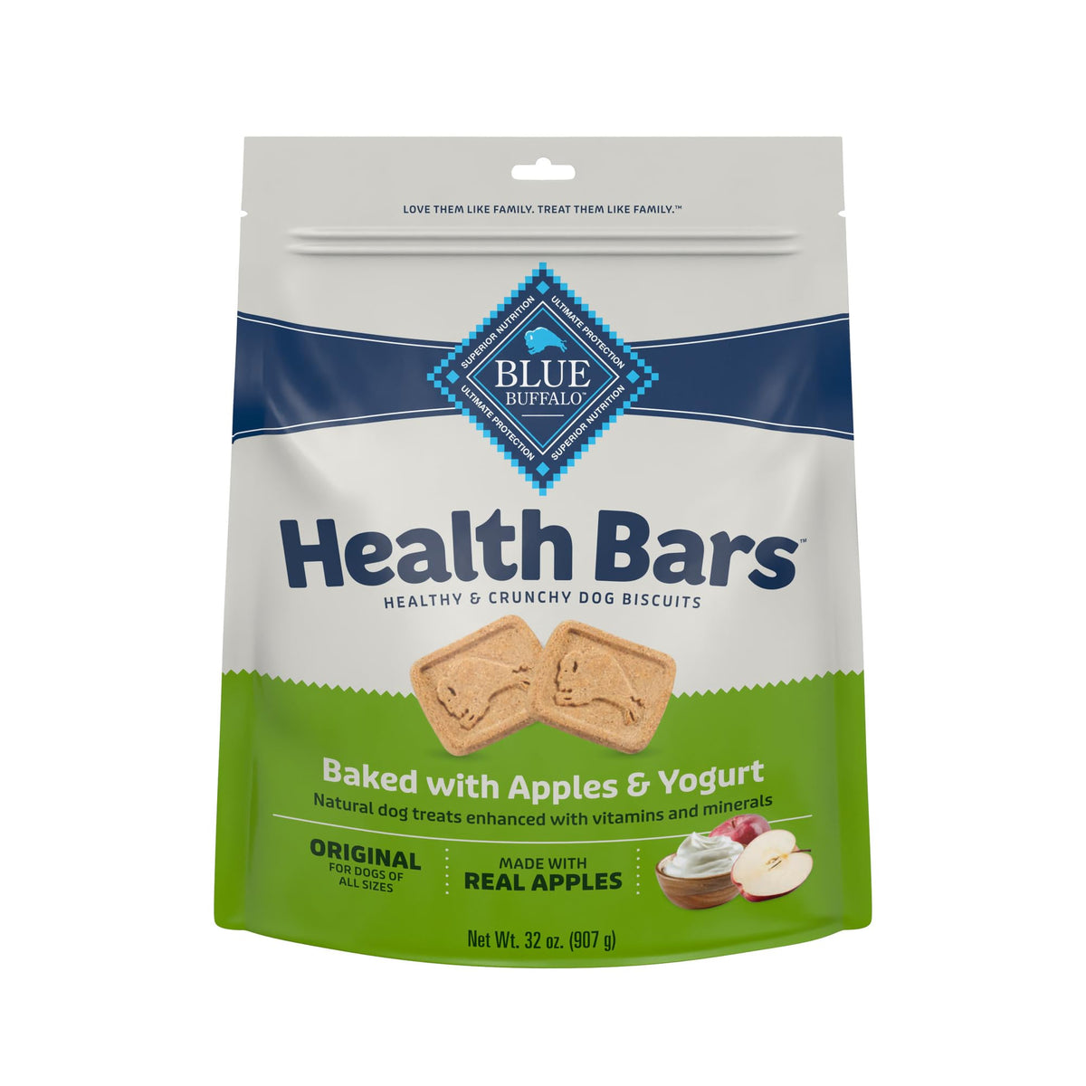 Blue Buffalo Health Bars Apple & Yogurt Dog Biscuits, 3.5 lb