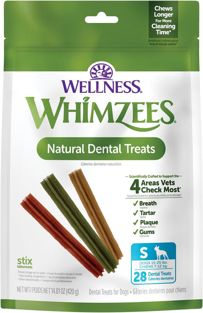 WHIMZEES Holiday Dog Dental Treats – Medium, 6 Count