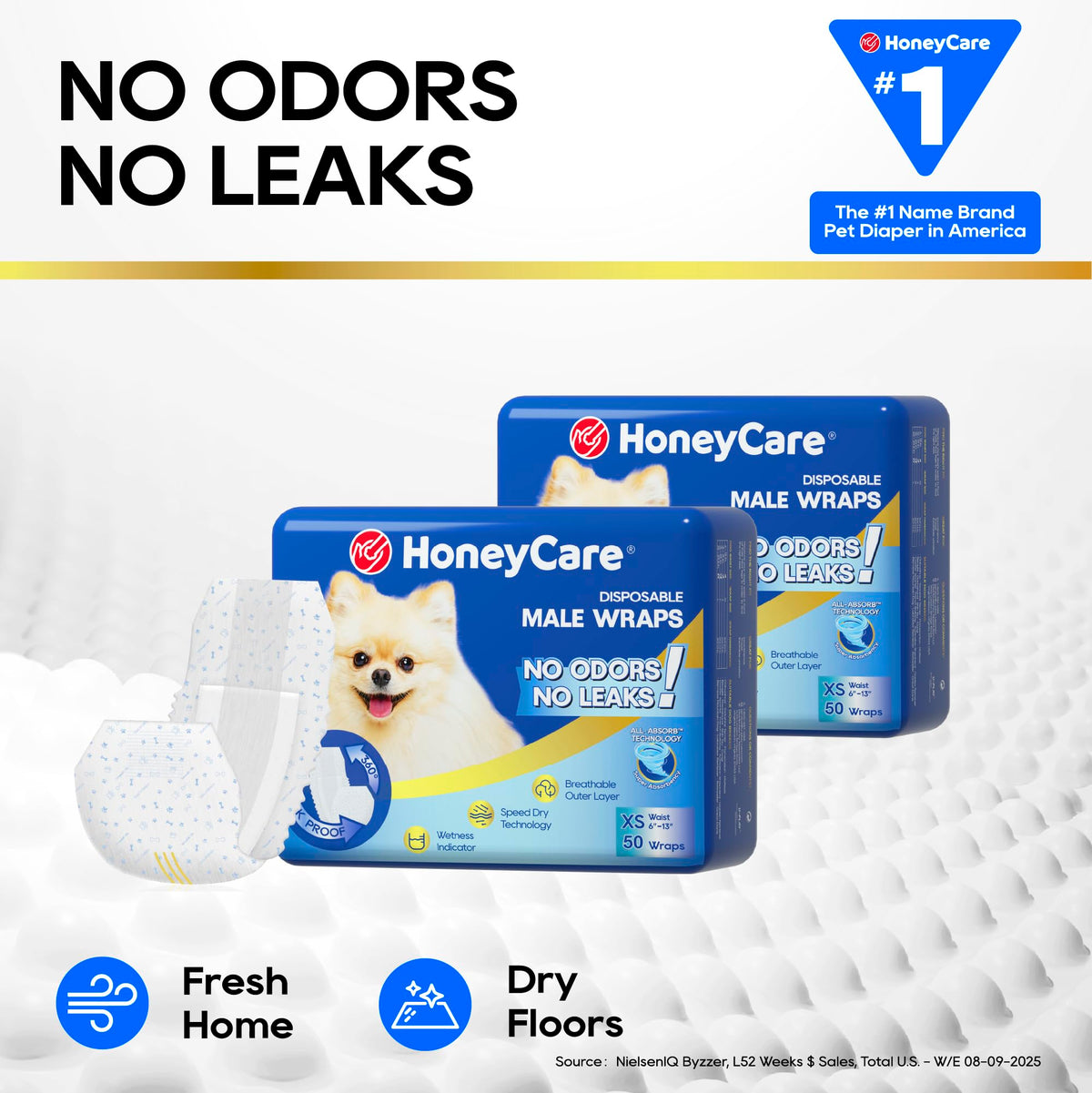 Male Dog Wraps Disposable – texture and finish detail