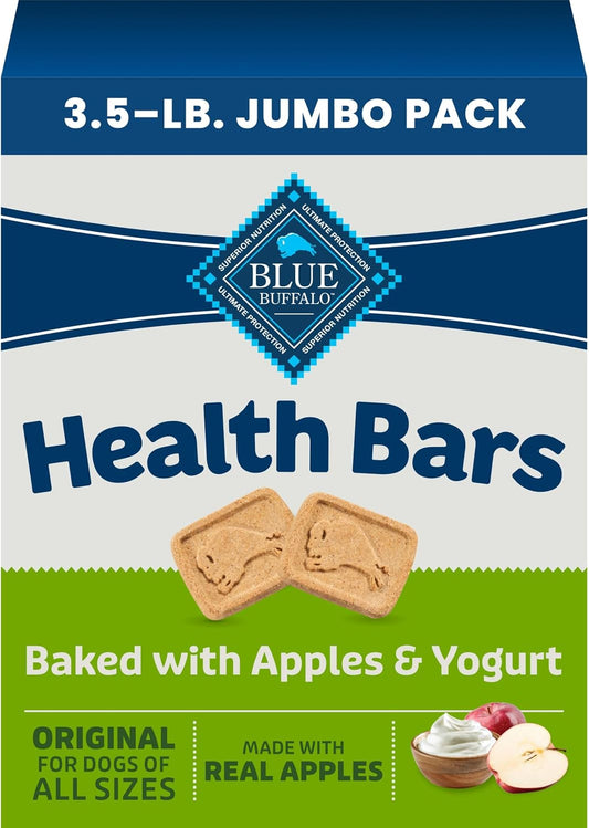 Blue Buffalo Health Bars Apple & Yogurt Dog Biscuits, 3.5 lb