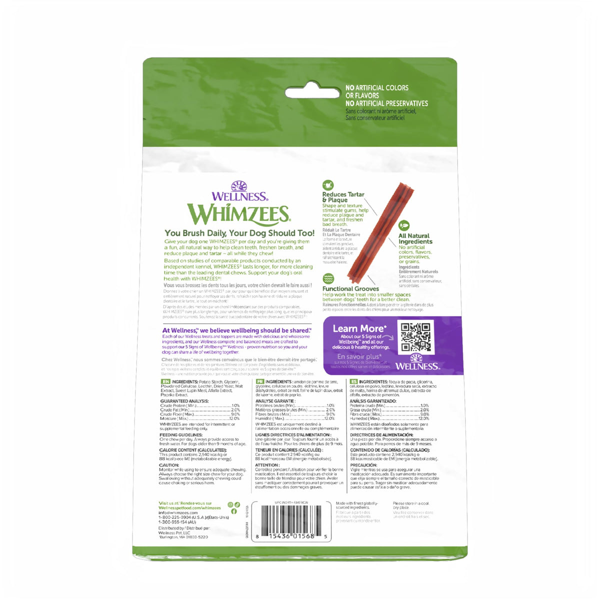 WHIMZEES Holiday Dog Dental Treats – Medium, 6 Count