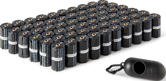 Amazon Basics Leak-Proof Dog Poop Bags with Dispenser, 900 Count
