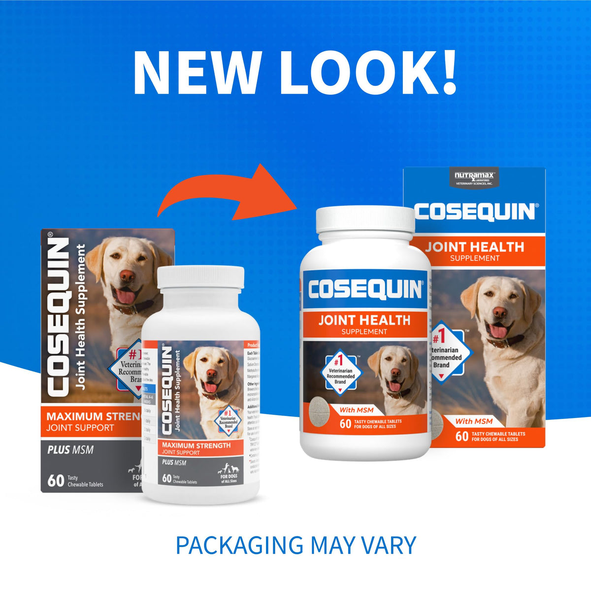 Nutramax Cosequin Joint Health Supplement for Dogs with MSM & HA, 250 Chew Tablets