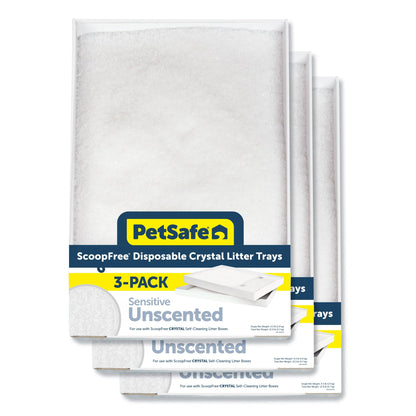 PetSafe ScoopFree Lavender Crystal Disposable Cat Litter Trays, 4-Pack