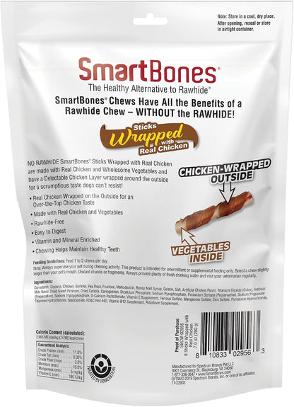 SmartBones sticks dog treats with vegetables