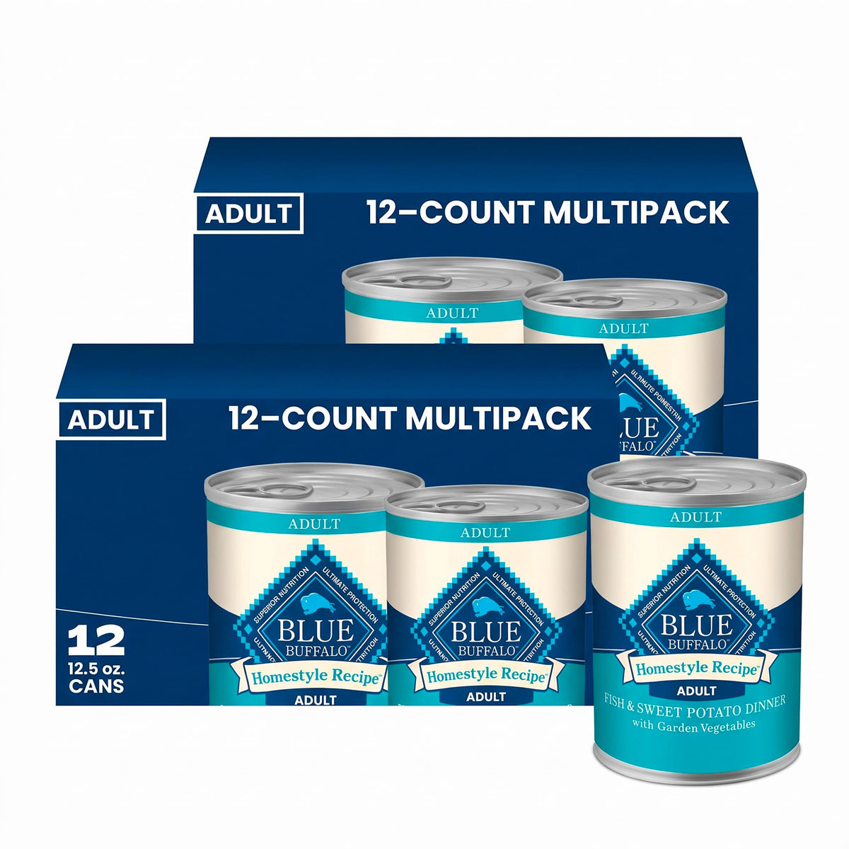 Blue Buffalo Homestyle Recipe Wet Dog Food Variety Pack, 6 Count