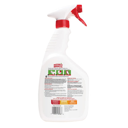 Cleaning carpet pet stains with Nature's Miracle