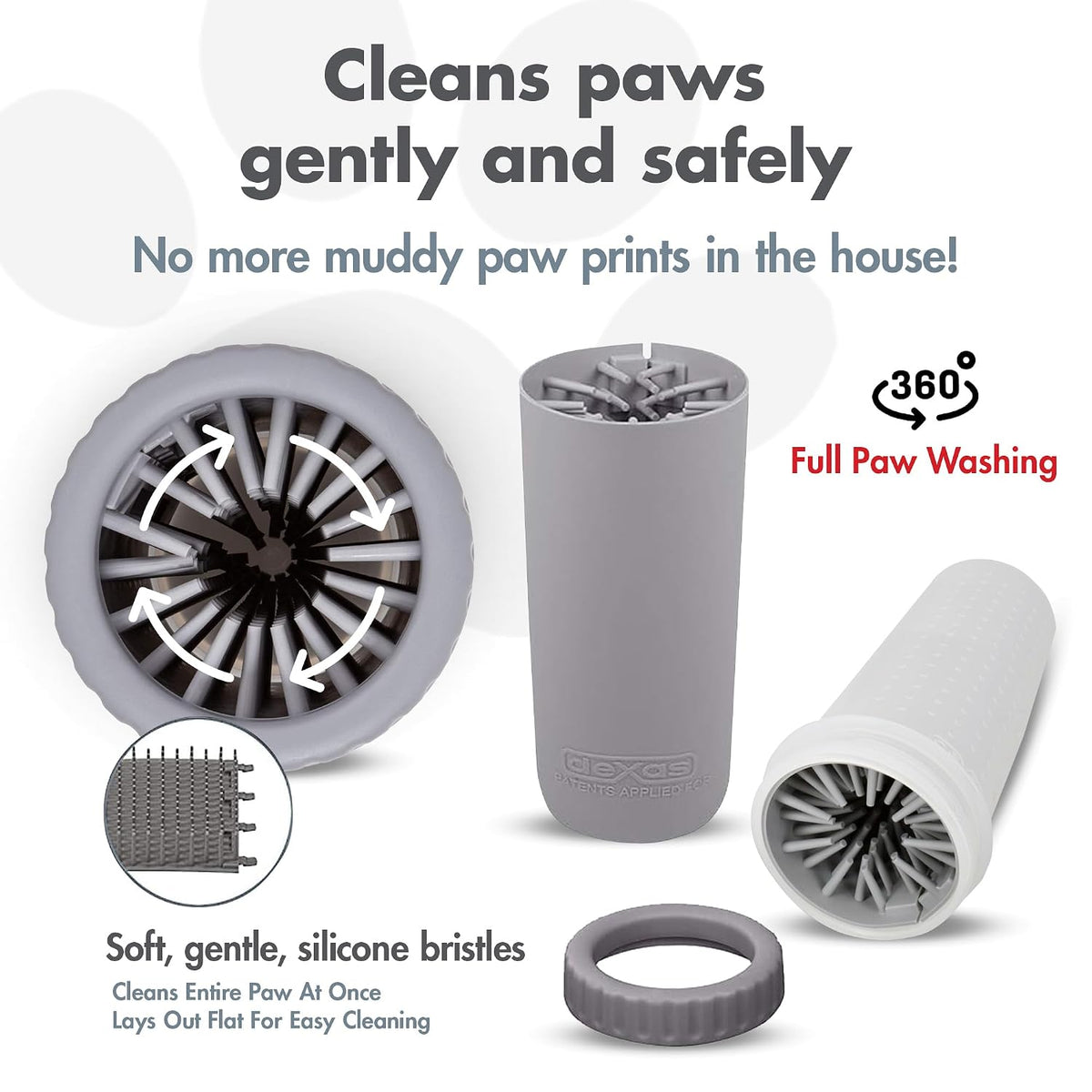 Dexas MudBuster small dog paw cleaner green
