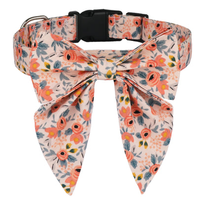 ADOGGYGO Christmas Dog Collar with Bow – Red & Green Plaid Cotton Dog Collar