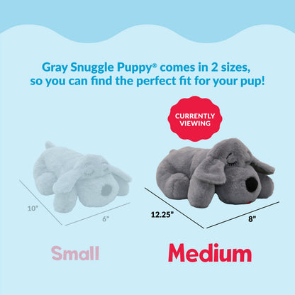 Snuggle Puppy Heartbeat Toy – Calming Comfort Plush for Medium Dogs, Cream