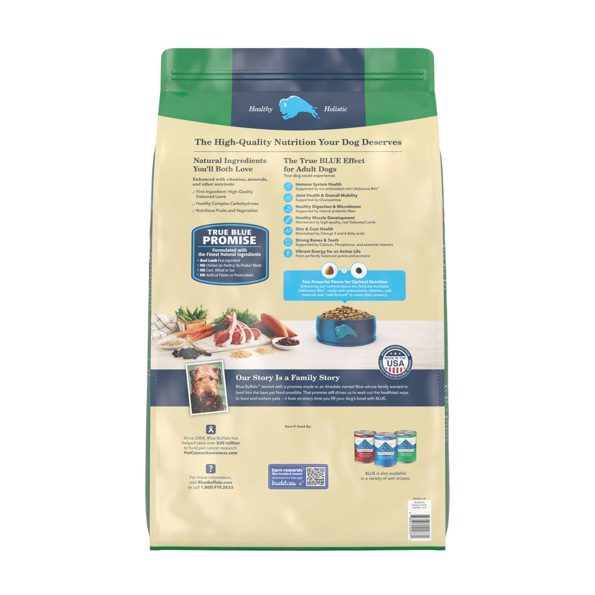 Blue Buffalo Life Protection Adult Dry Dog Food – Chicken & Brown Rice, 5 lb