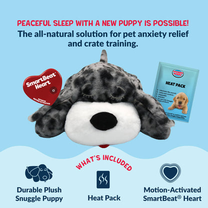 Snuggle Puppy Heartbeat Toy – Calming Comfort Plush for Medium Dogs, Cream