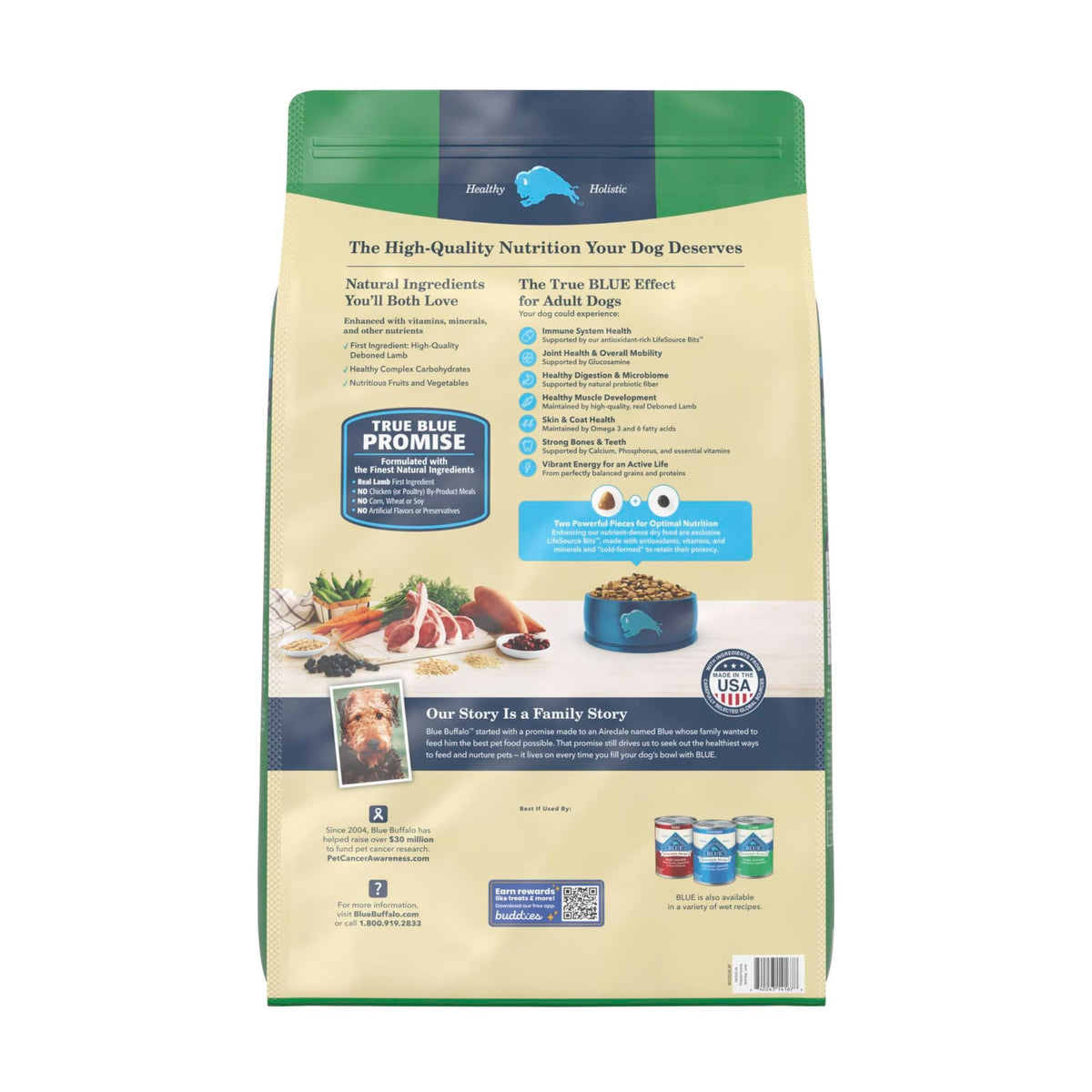Blue Buffalo Life Protection Adult Dry Dog Food – Chicken & Brown Rice, 5 lb