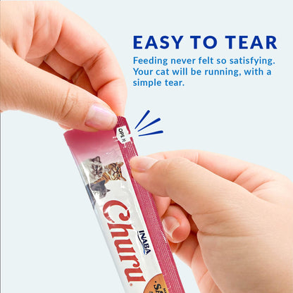 INABA Churu Lickable Cat Treats – Chicken Variety, 20 Tubes