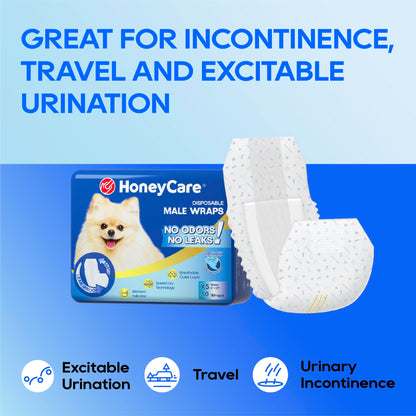 Male Dog Wraps Disposable – lifestyle scene view