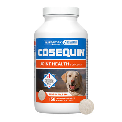 Nutramax Cosequin Joint Health Supplement for Dogs with MSM & HA, 250 Chew Tablets