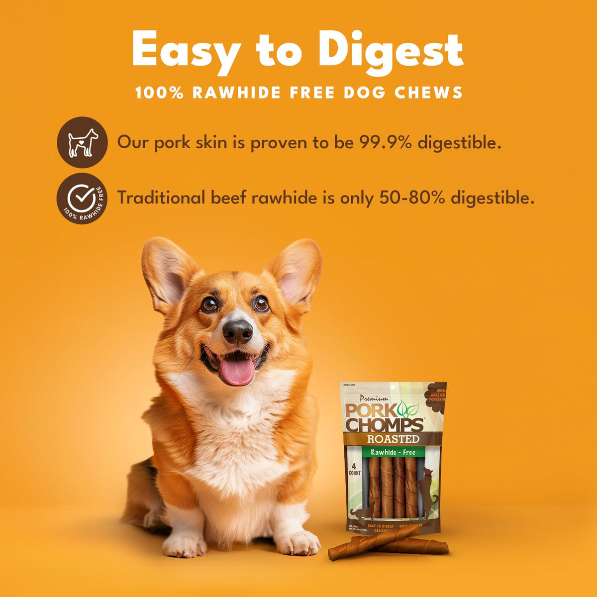 Pork Chomps Pork Skin Twists – feature highlight view