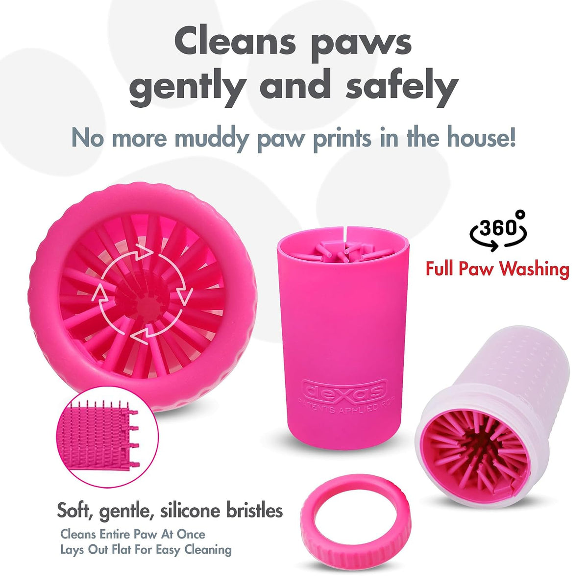 Dexas MudBuster small dog paw cleaner green