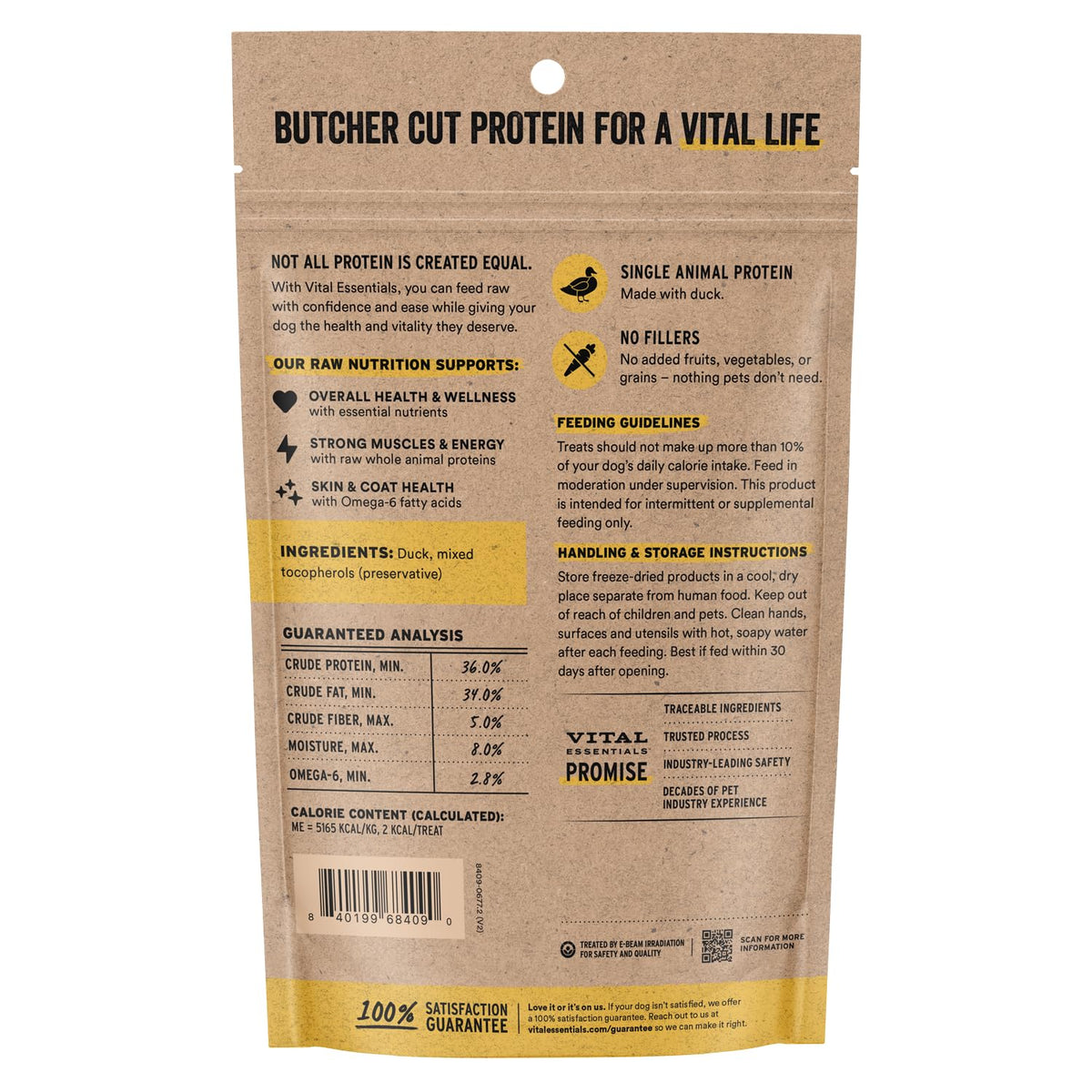 Vital Essentials Freeze-Dried Beef Tripe Nibs Dog Treats, 14 oz
