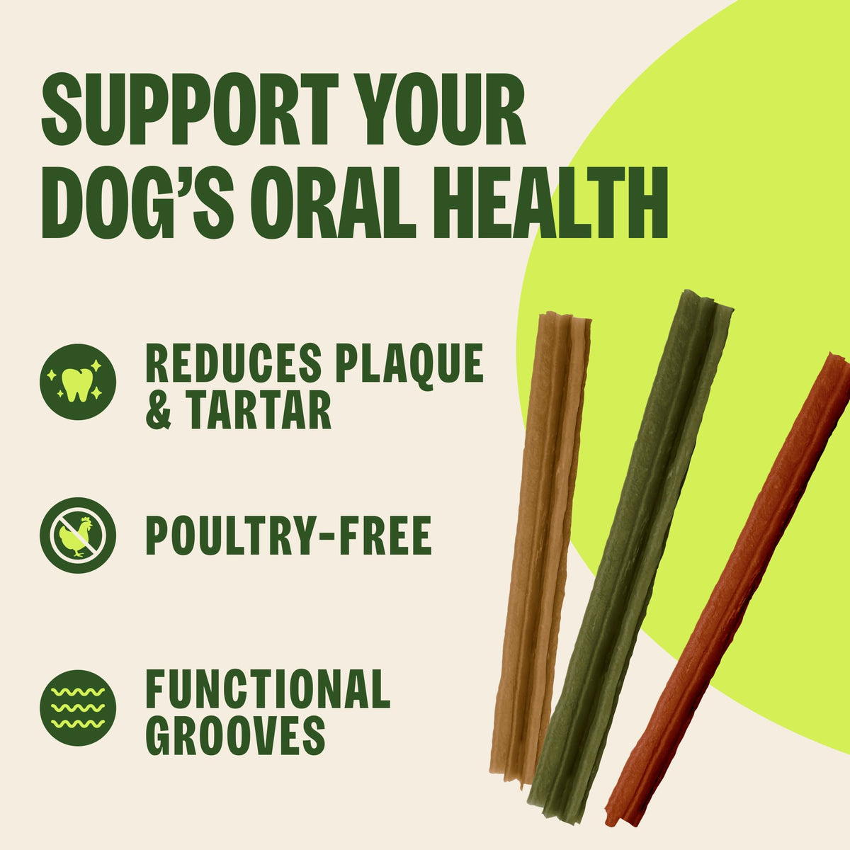 WHIMZEES Holiday Dog Dental Treats – Medium, 6 Count