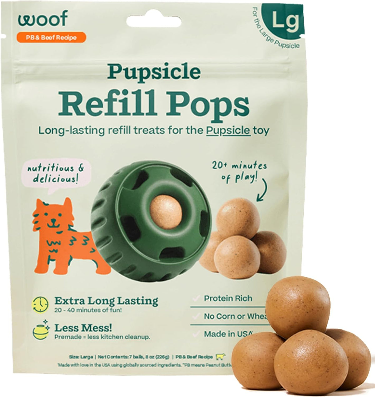 WOOF Pupsicle Refill Pops – main product view