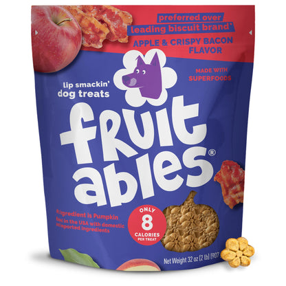 Fruitables Pumpkin & Blueberry Low-Calorie Baked Dog Treats, 12 oz