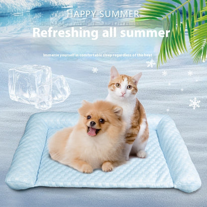Summer Pet Ice Mat Kennel – Cooling Bed for Dogs & Cats