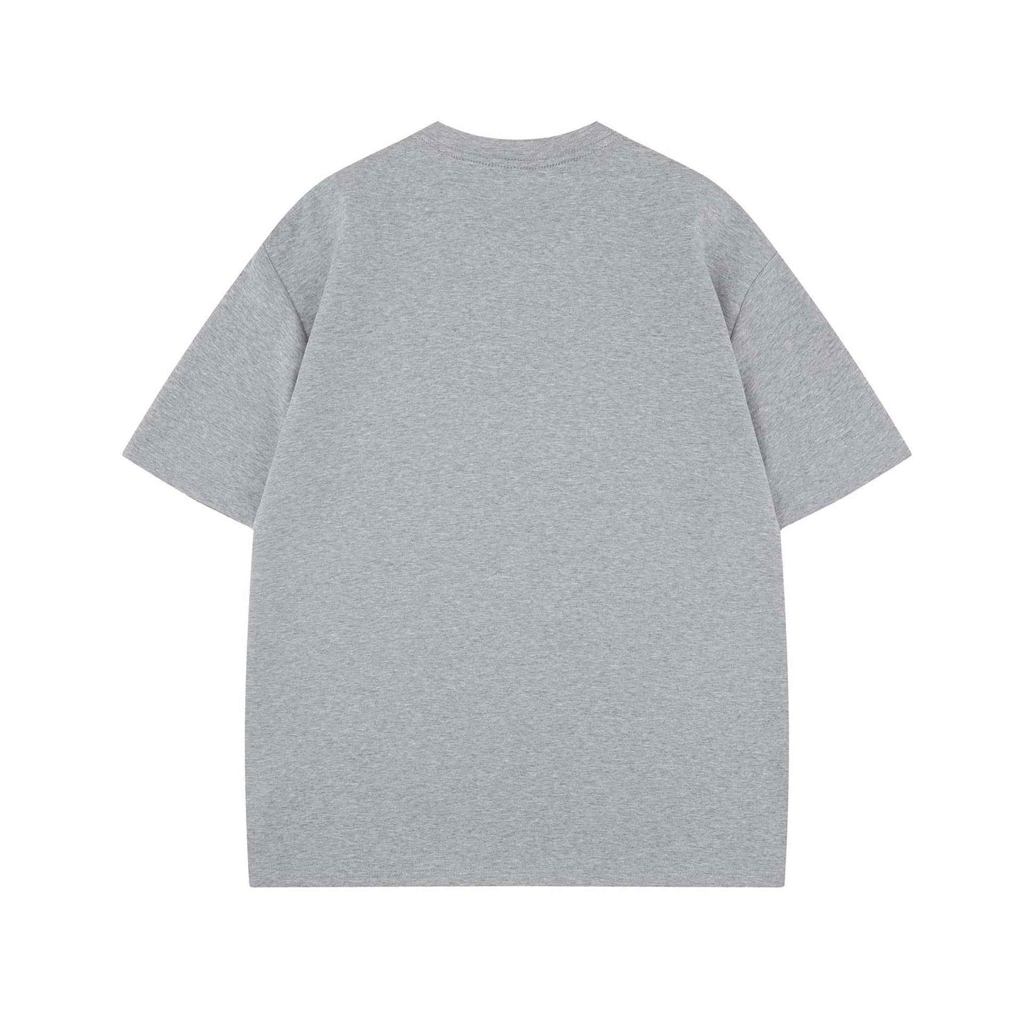 Street Style Fun Animal Letter Print Short Sleeve T-Shirt Unisex Loose Casual Three-Quarter Sleeve