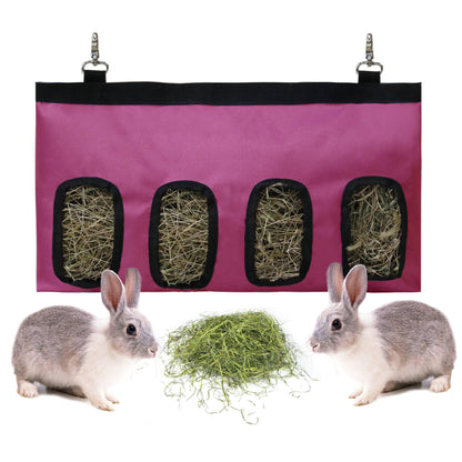 Rabbit Hay Bag Food Bag Feeding Bag Pet Hanging Bag Feeder Bag