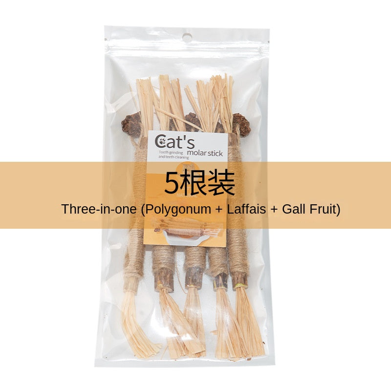 Cat Dental Chew Stick with Catnip - Teeth Cleaning, Tartar Removal, Fresh Breath, Self-Entertainment Pet Toy