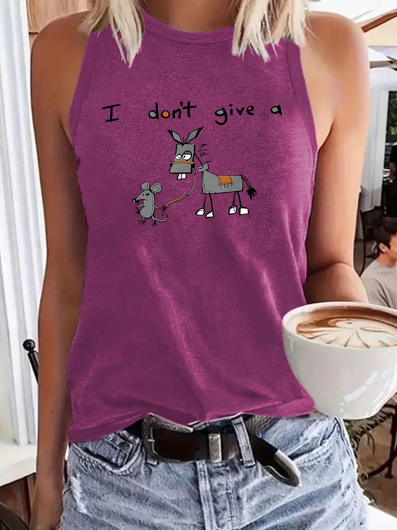 Alphabet animal print vest