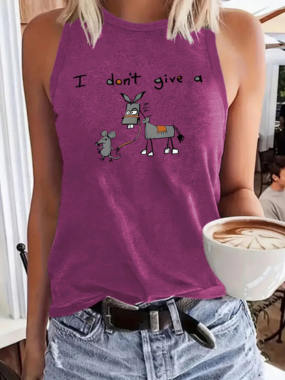 Alphabet animal print vest
