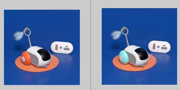 Remote Control Cat Car Toy USB Automatic Self‑Moving Smart Chasing Pet Vehicle