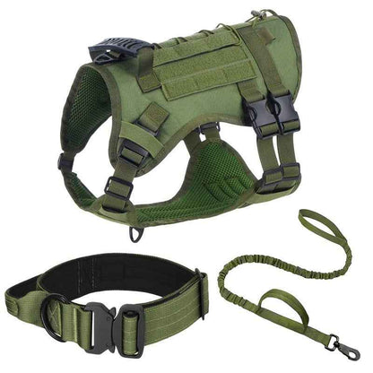 New Tactical Vest for Big Dogs Outdoor Splash‑Proof Adjustable Durable Pet Gear
