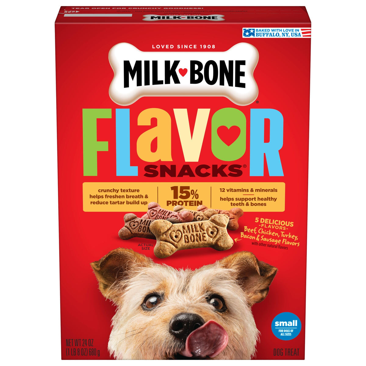 Milk-Bone Flavor Snacks Mini Dog Biscuits, 36 oz